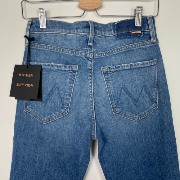 MOTHER Superior The Tomcat High Rise Straight Leg Jeans Running With Scissors - Picture 7 of 15